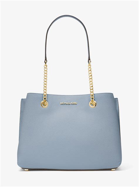 michael kors tasche teagan|Teagan Large Pebbled Leather Shoulder Bag .